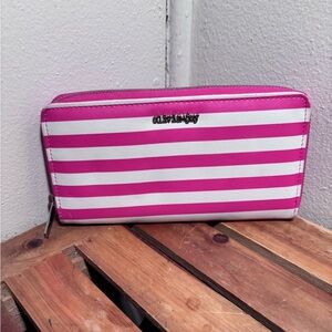 Olivia + Joy Pink Striped wallet